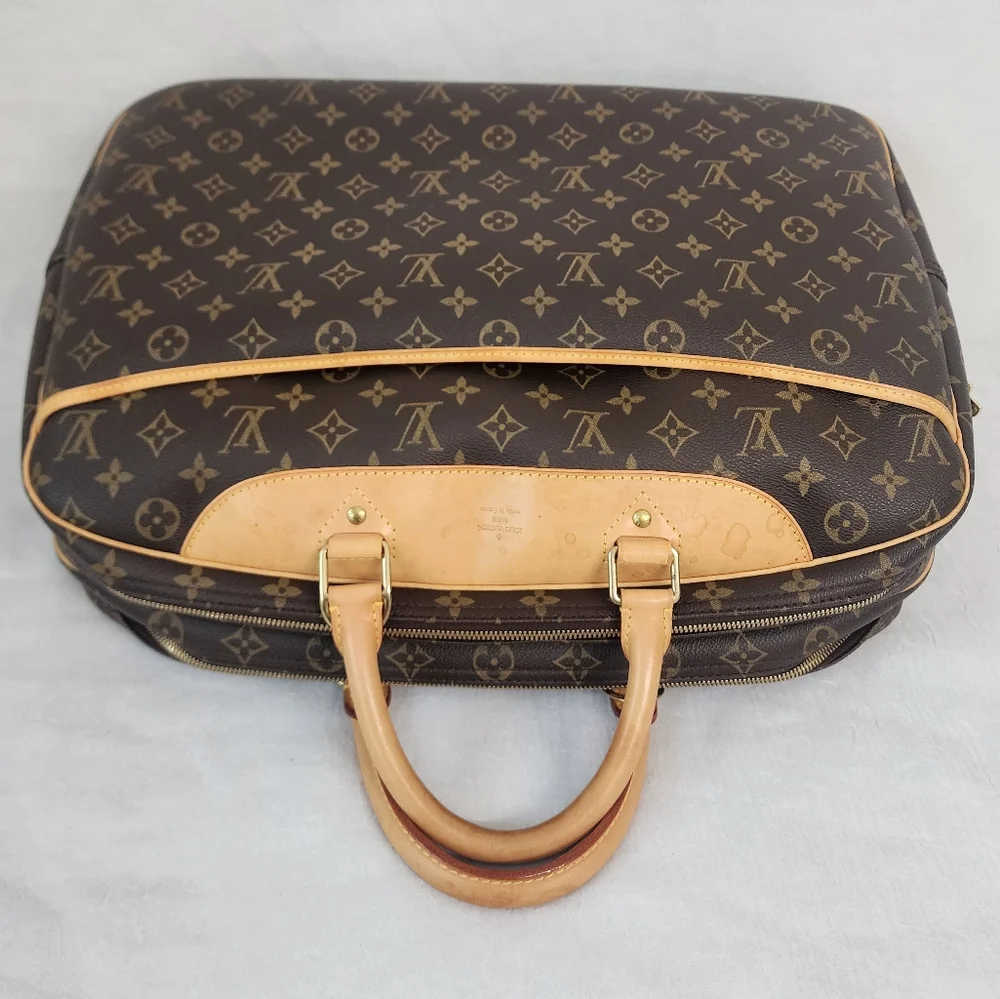 Auth Louis Vuitton Alize 24 Heures Monogram Travel Bag